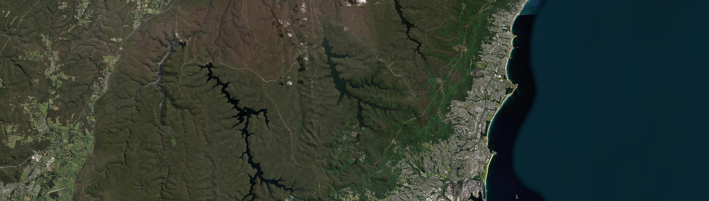 Aerial view of Cordeaux, NSW