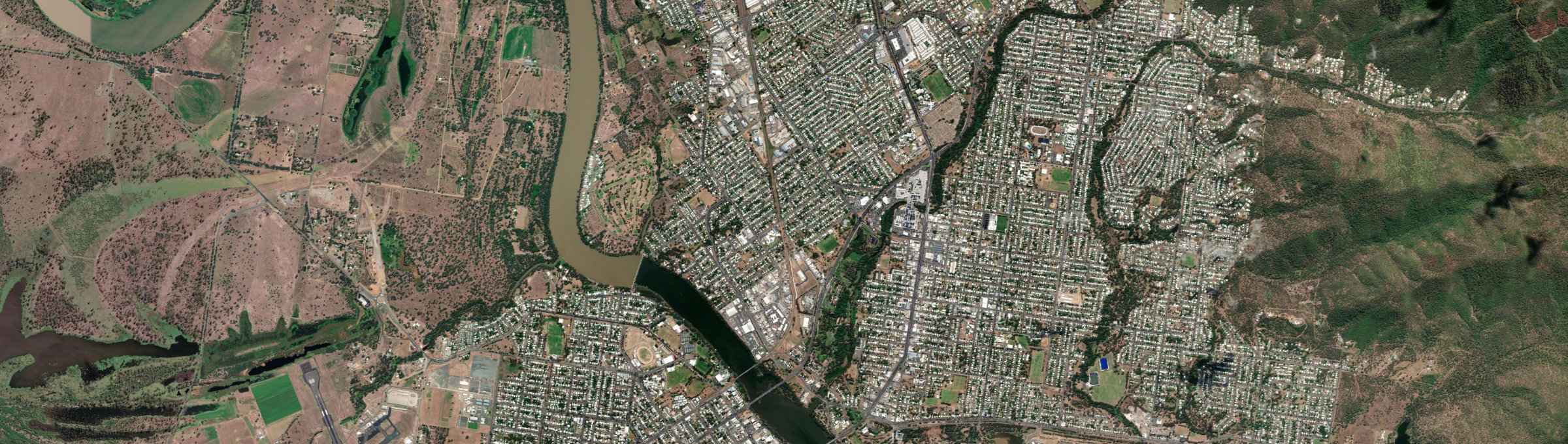 Aerial view of Park Avenue, QLD