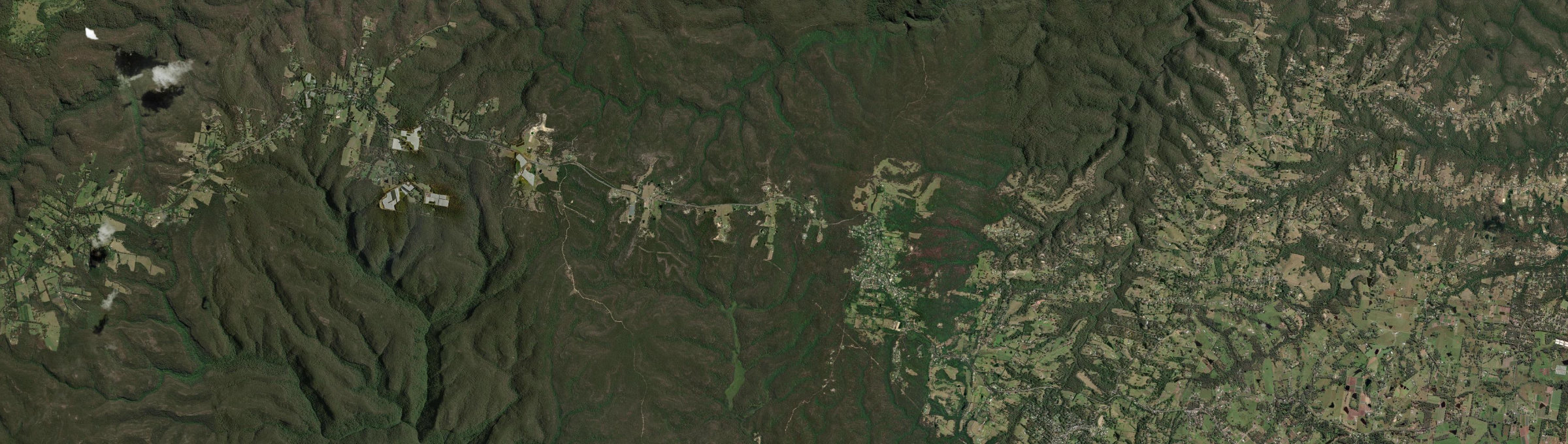 Aerial view of Kurrajong Heights, NSW