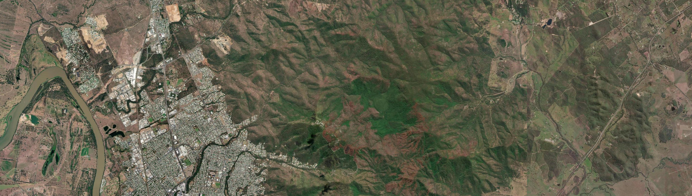 Aerial view of Mount Archer (Rockhampton - Qld), QLD