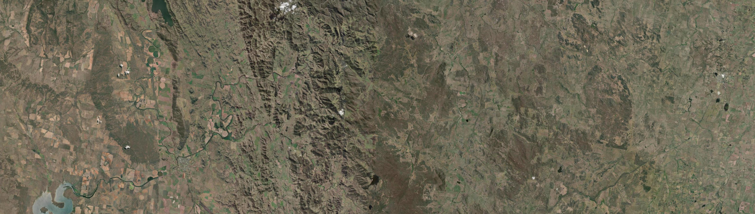 Aerial view of Watsons Creek (NSW), NSW