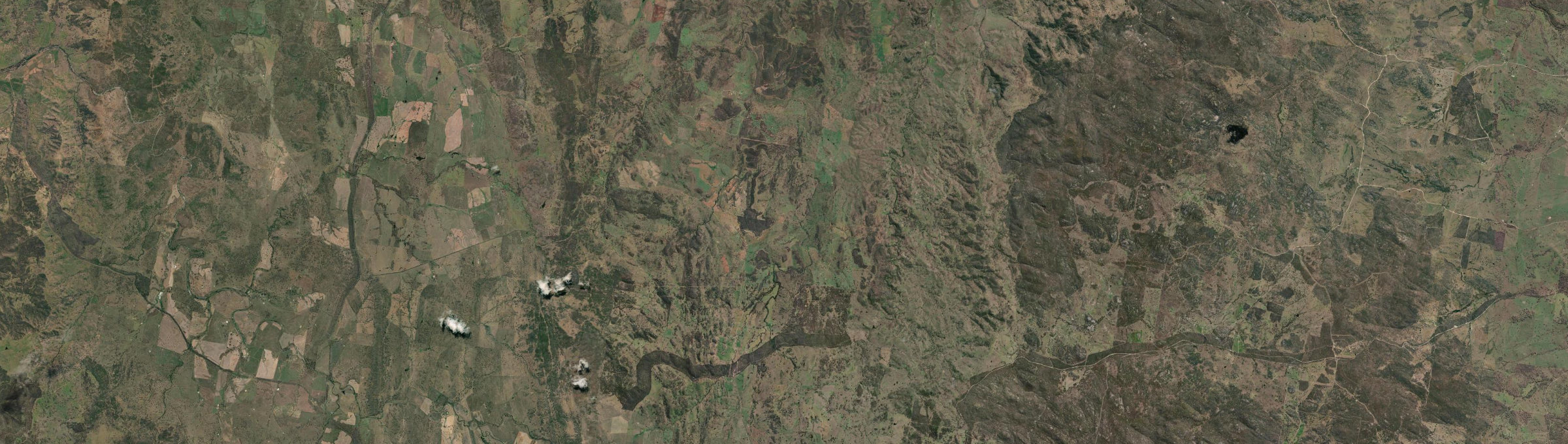 Aerial view of Gulf Creek, NSW