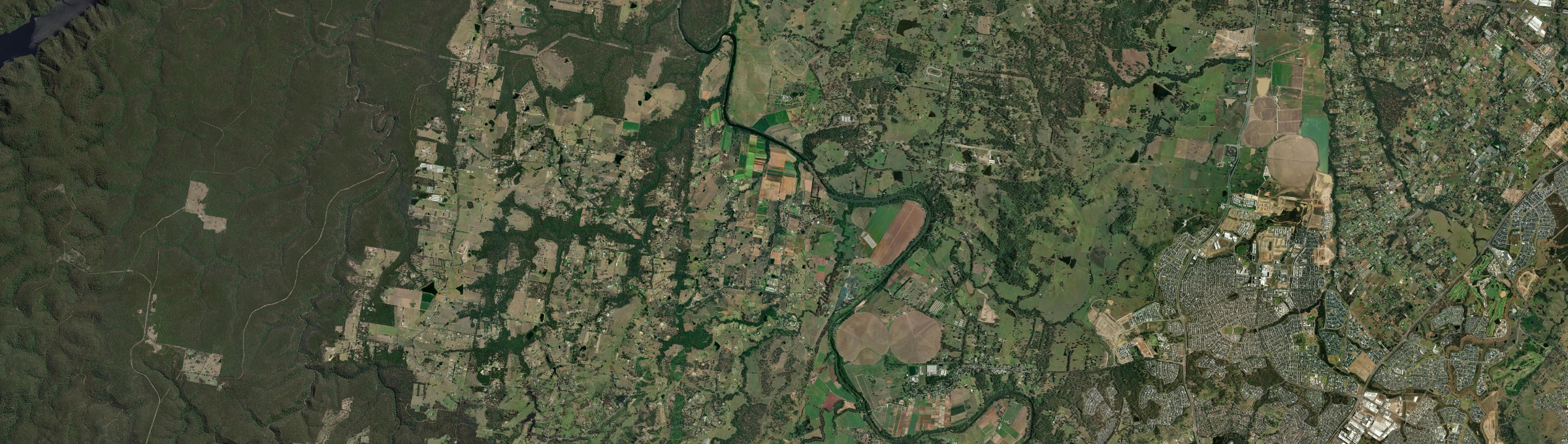 Aerial view of Theresa Park, NSW