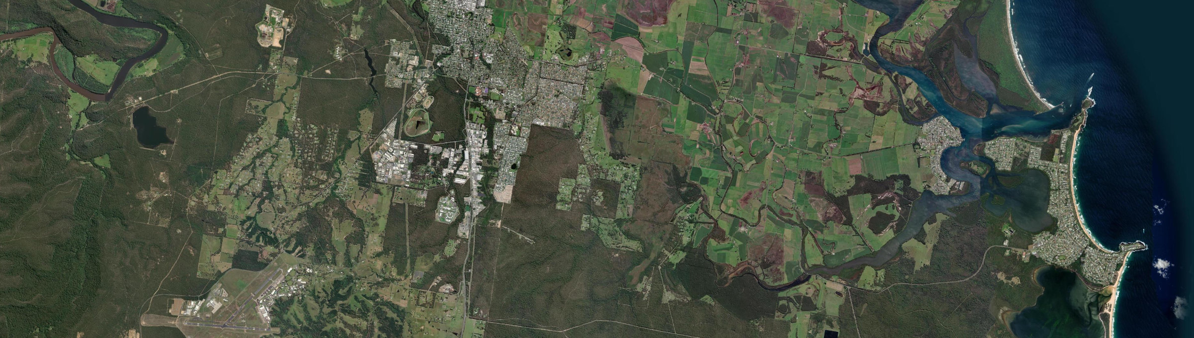 Aerial view of Worrigee, NSW