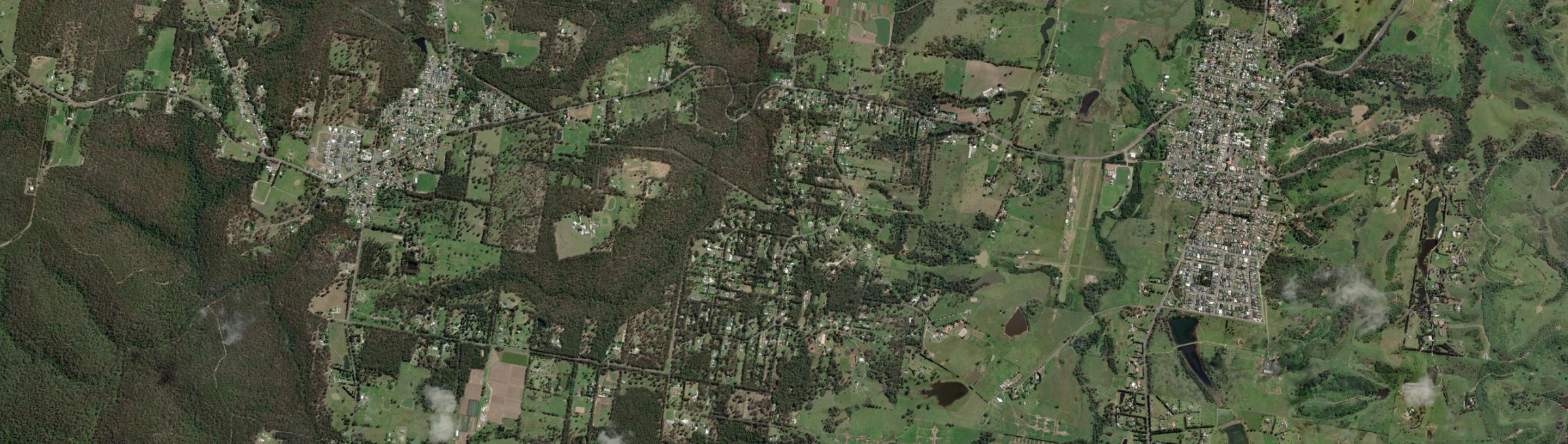 Aerial view of Belimbla Park, NSW