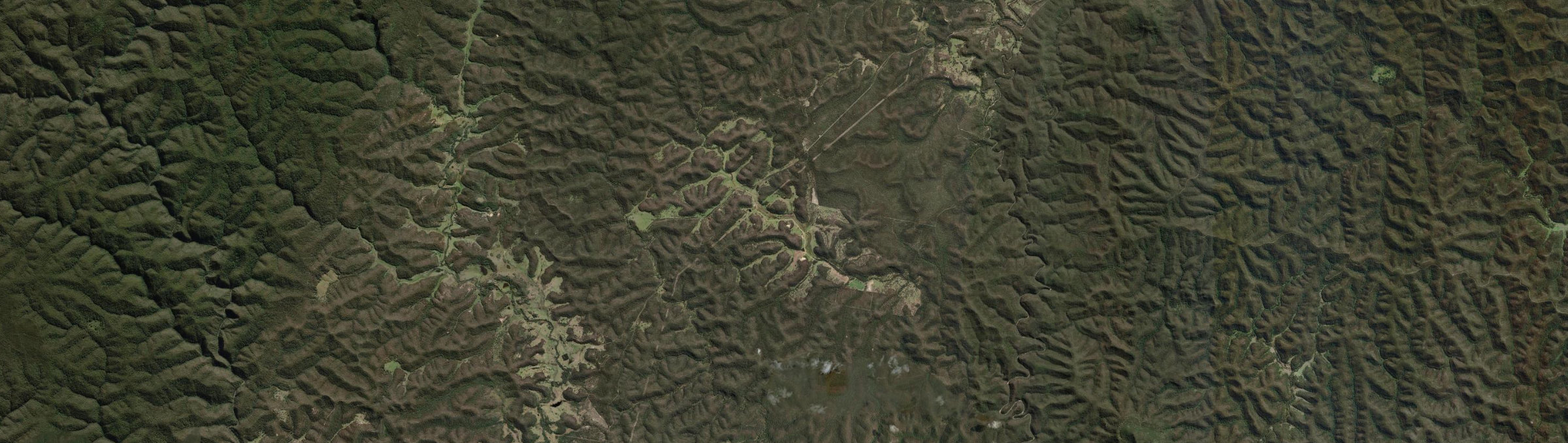 Aerial view of Garland Valley, NSW