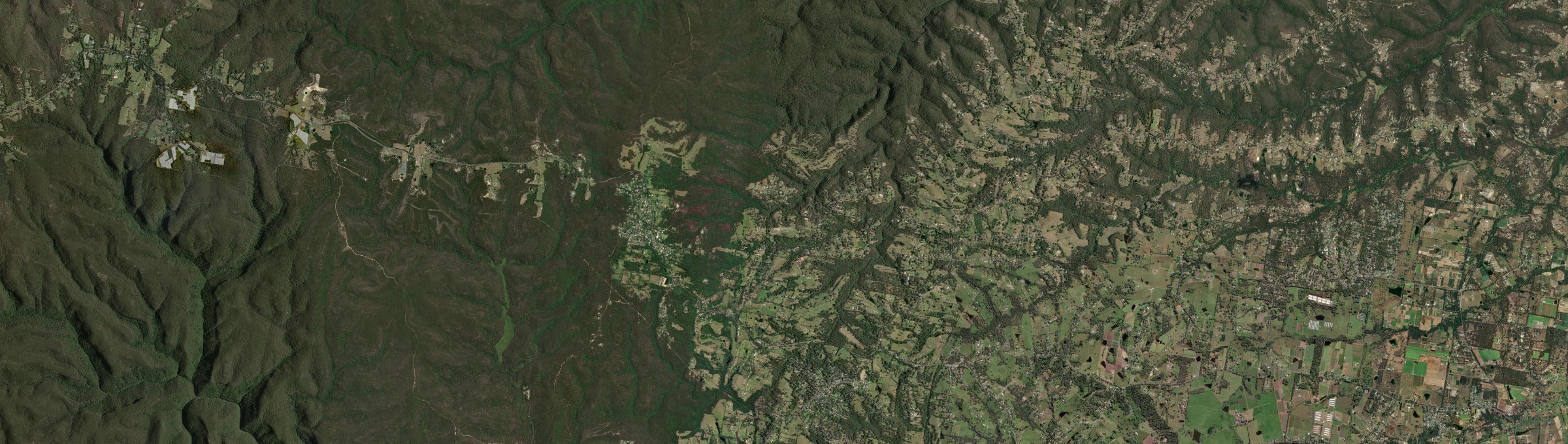 Aerial view of Kurrajong Hills, NSW