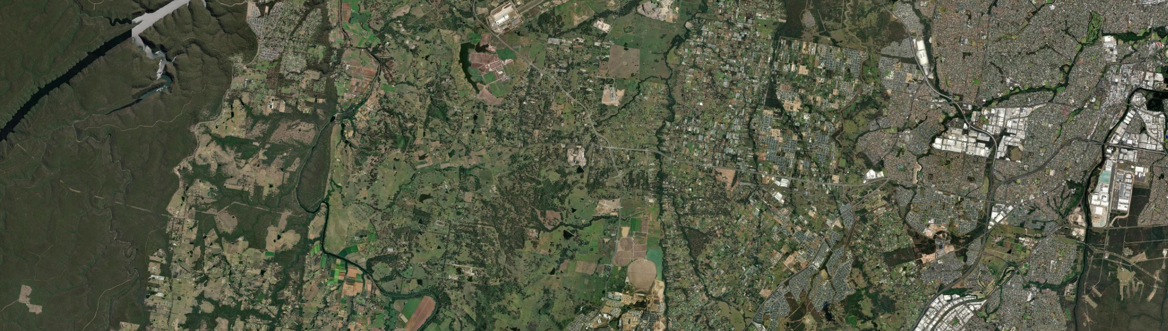 Aerial view of Bringelly, NSW