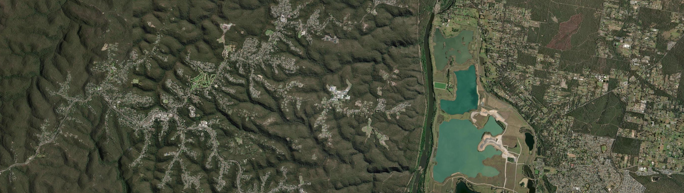 Aerial view of Yellow Rock (Blue Mountains - NSW), NSW