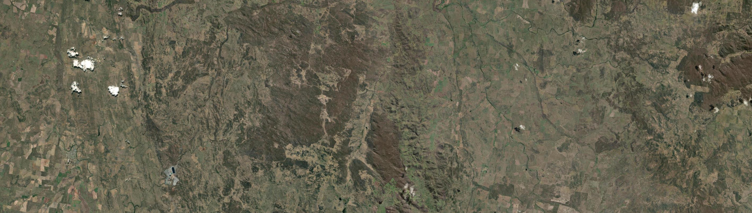 Aerial view of Bakers Creek (Uralla - NSW), NSW