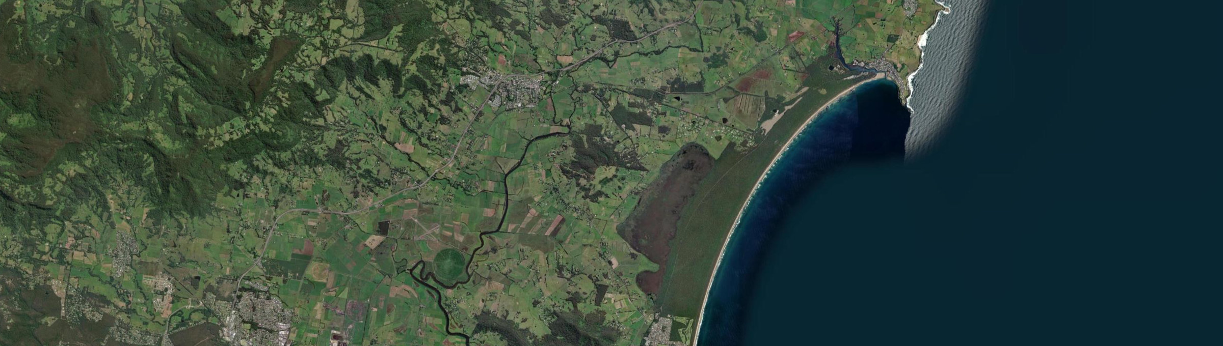 Aerial view of Berry, NSW