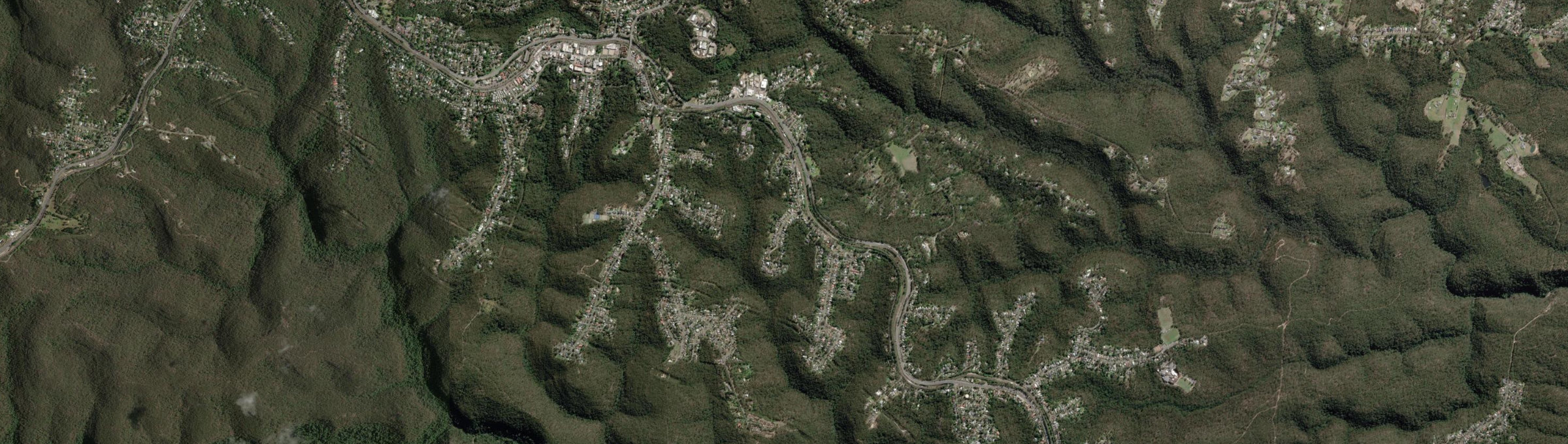 Aerial view of Valley Heights, NSW