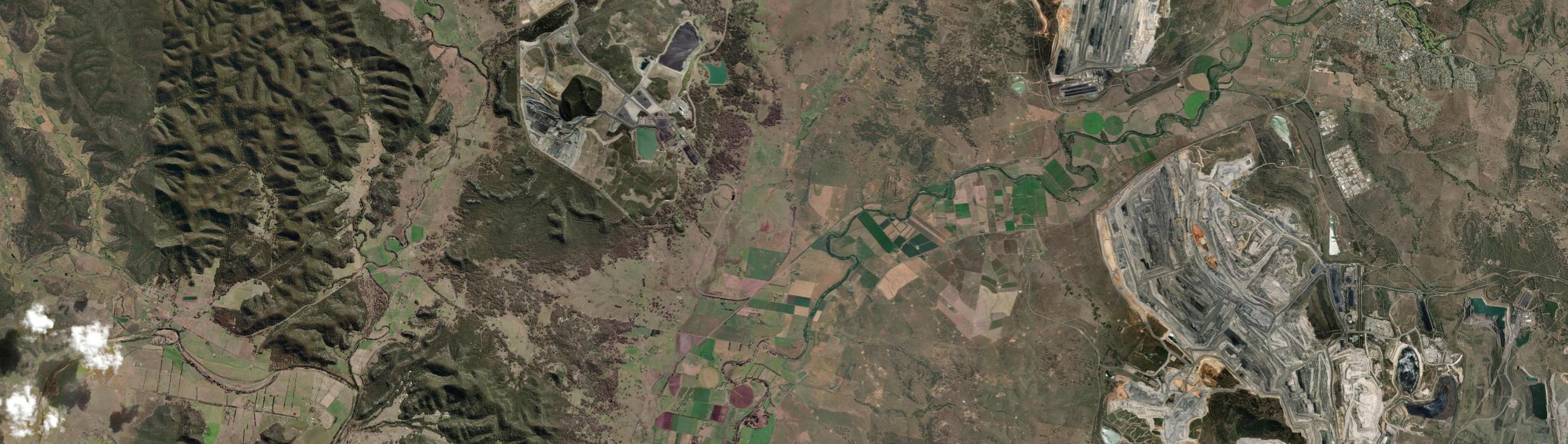 Aerial view of Mangoola, NSW