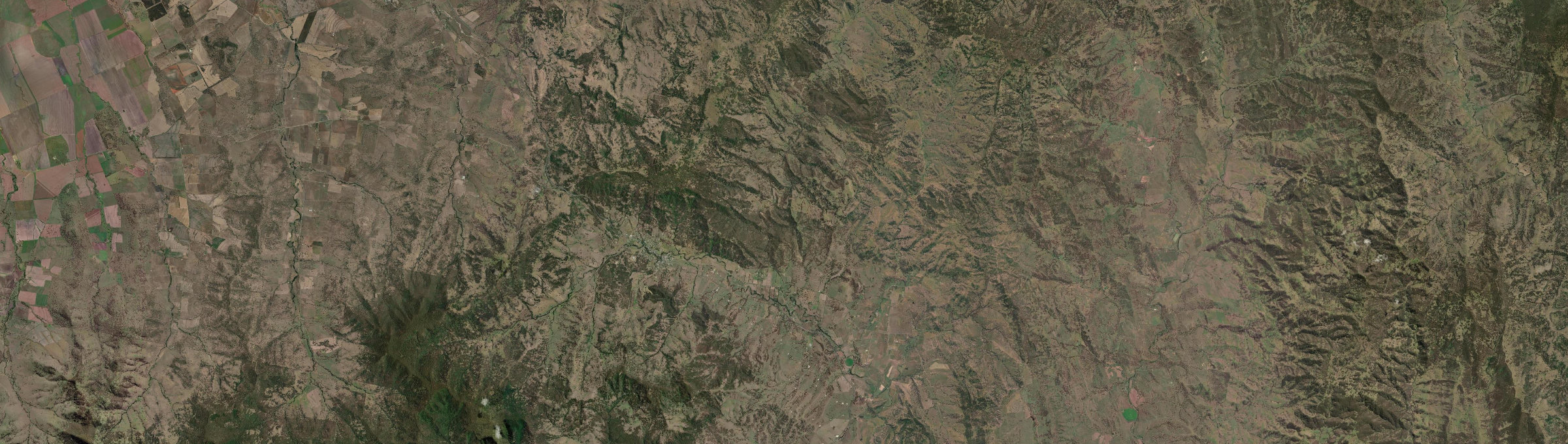 Aerial view of Blandford, NSW