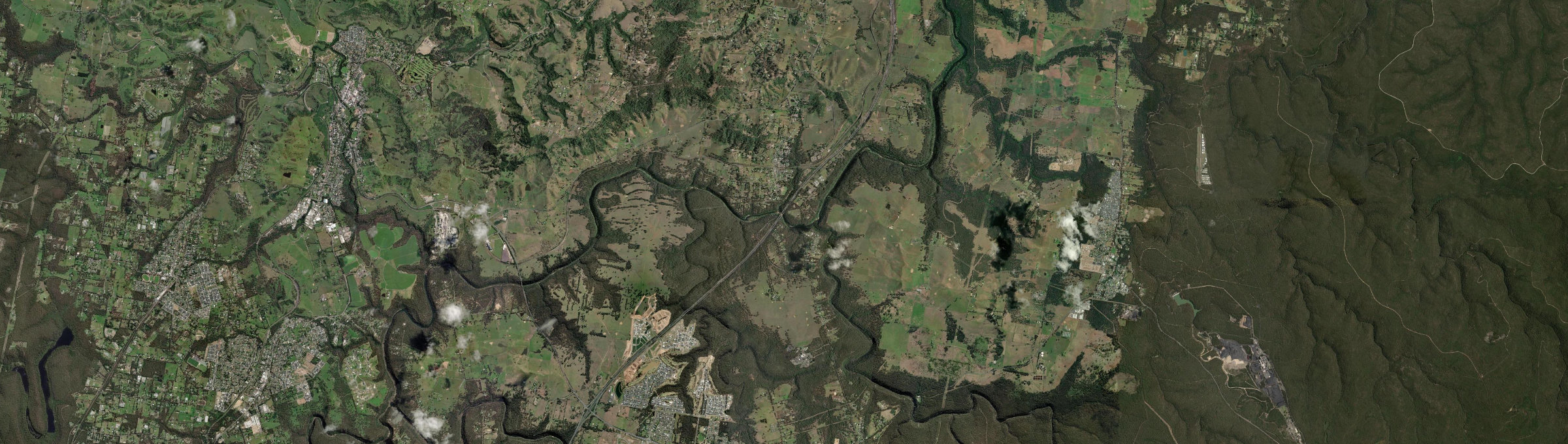 Aerial view of Douglas Park, NSW