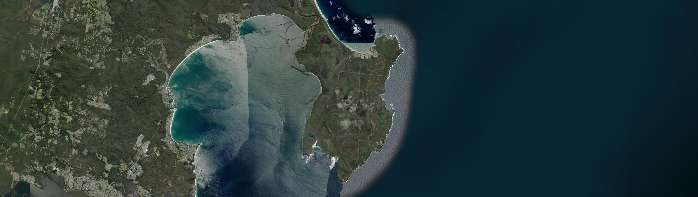 Aerial view of Beecroft Peninsula, NSW