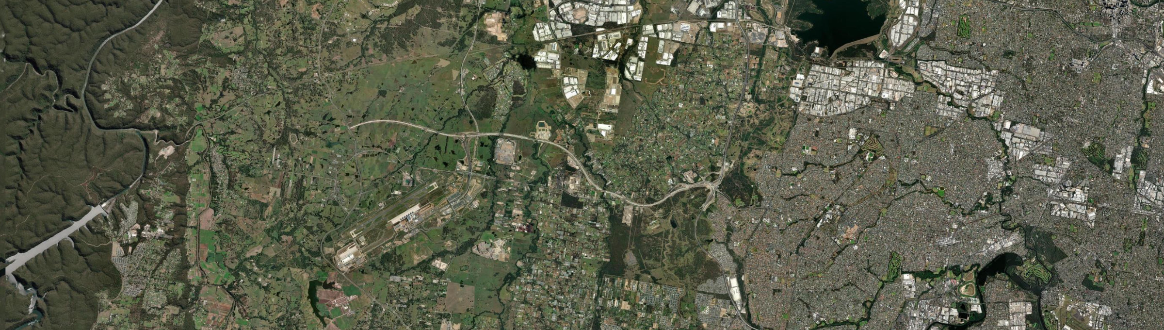 Aerial view of Kemps Creek, NSW