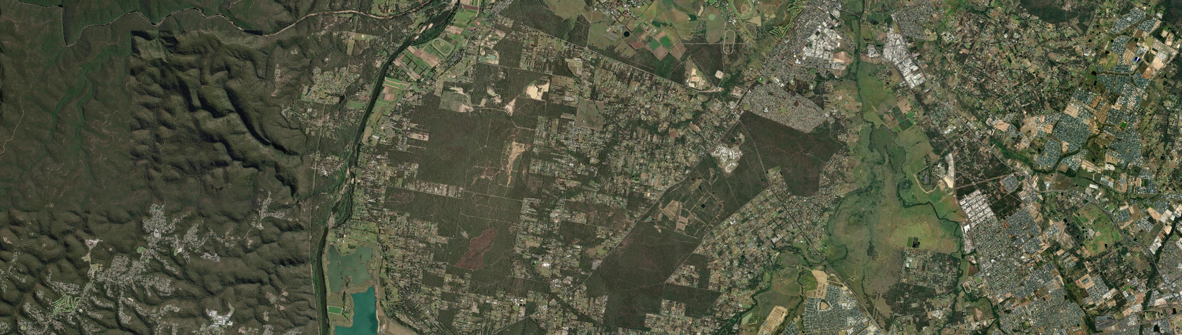 Aerial view of Londonderry (NSW), NSW