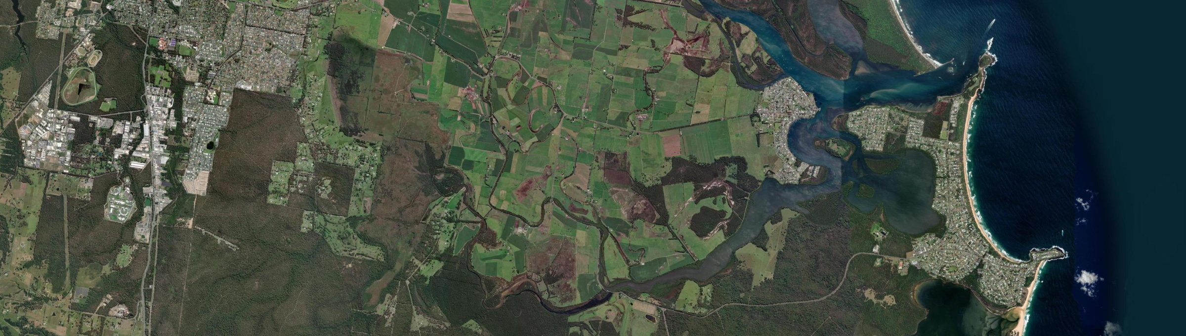 Aerial view of Pyree, NSW