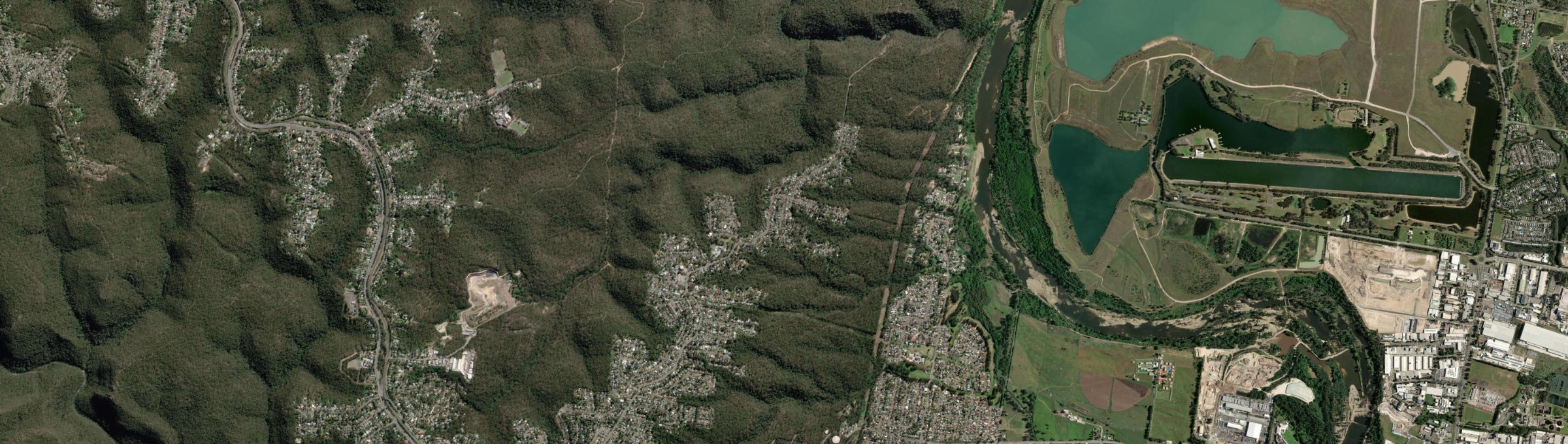Aerial view of Mount Riverview, NSW
