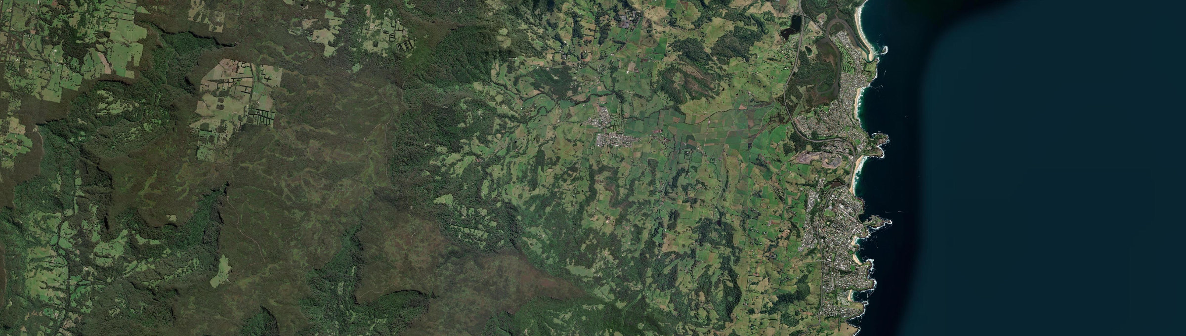 Aerial view of Jamberoo, NSW