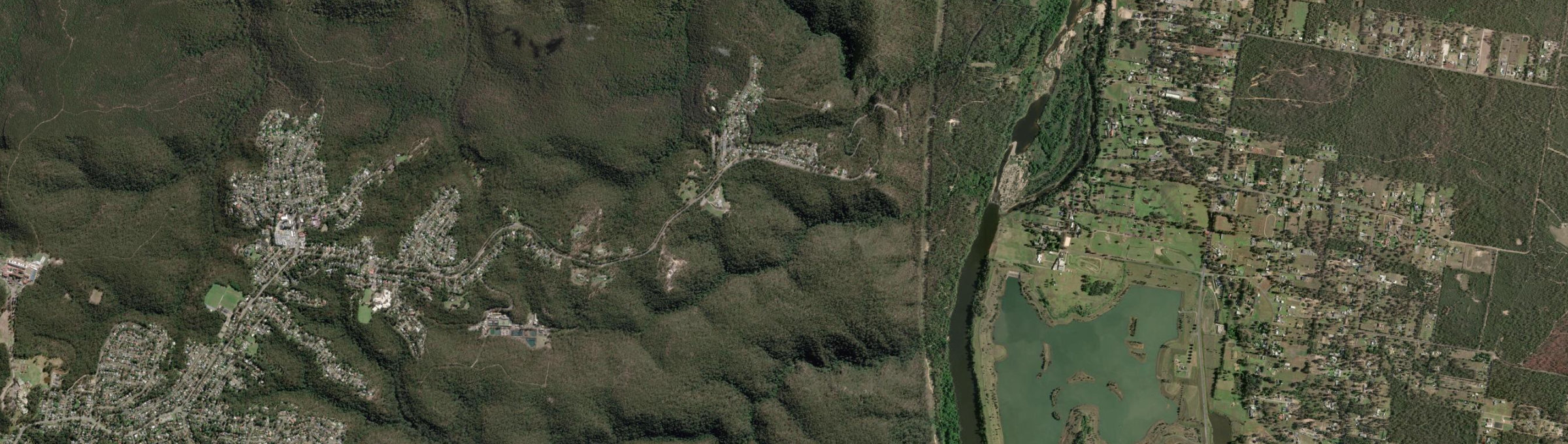 Aerial view of Hawkesbury Heights, NSW