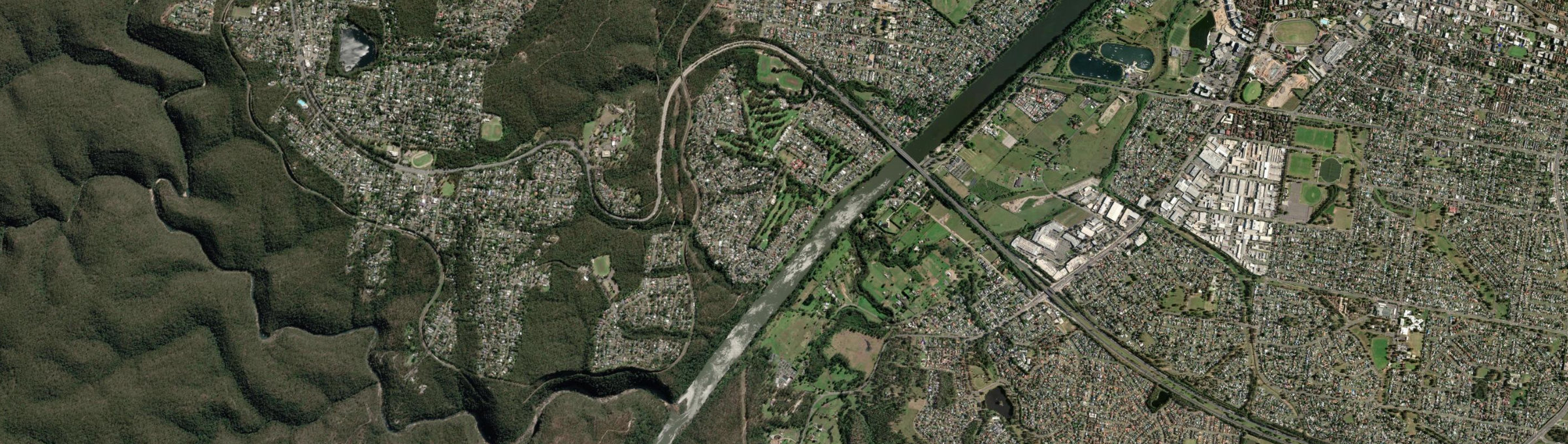 Aerial view of Leonay, NSW