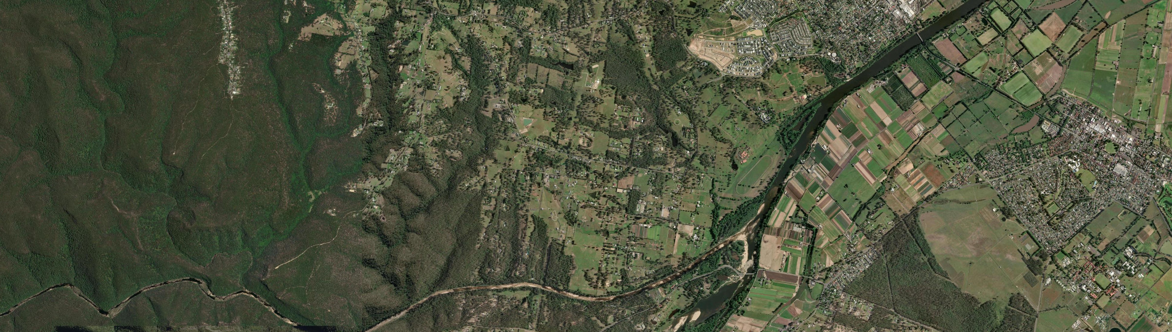 Aerial view of Grose Wold, NSW