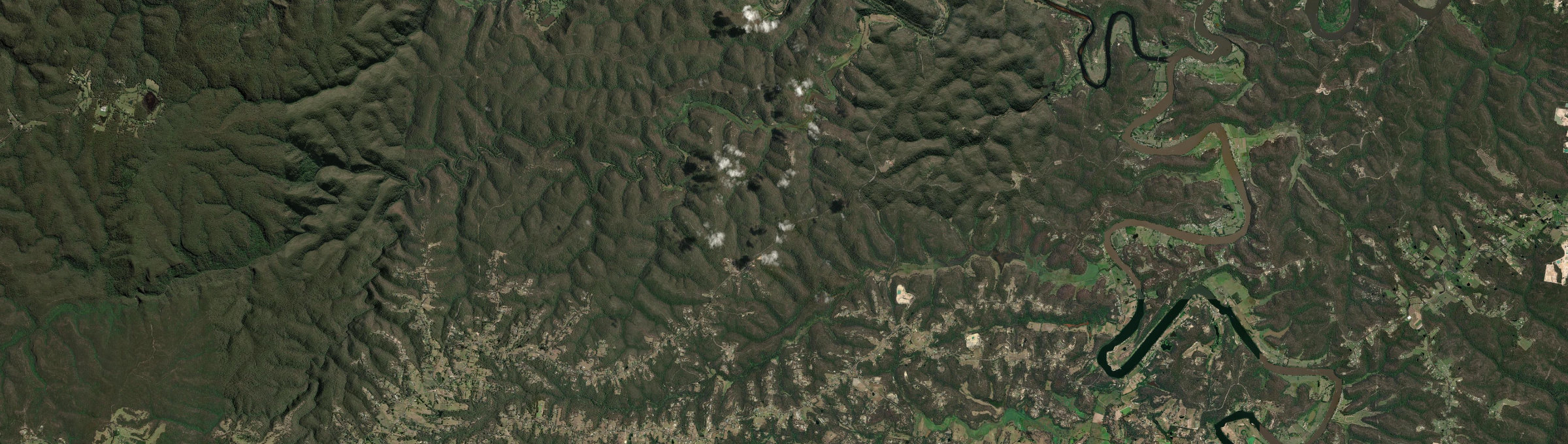 Aerial view of Blaxlands Ridge, NSW