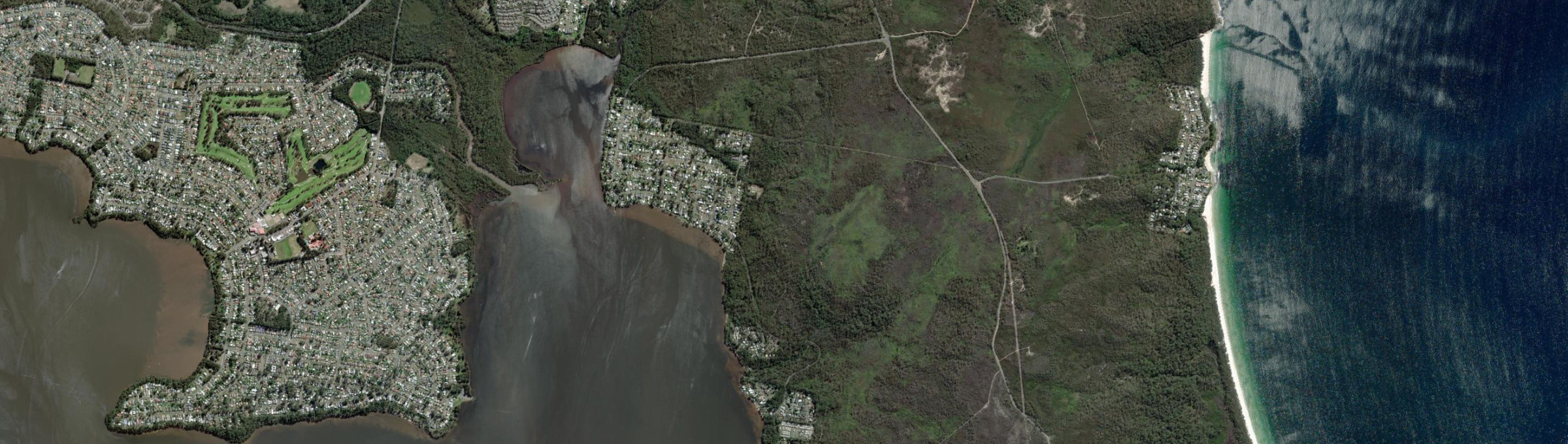 Aerial view of Erowal Bay, NSW
