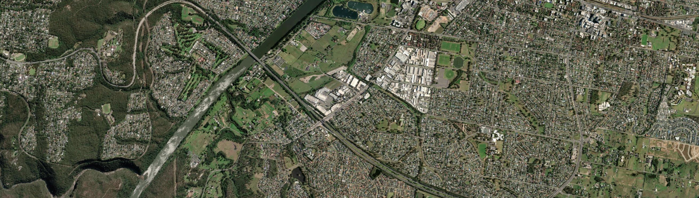 Aerial view of Jamisontown, NSW