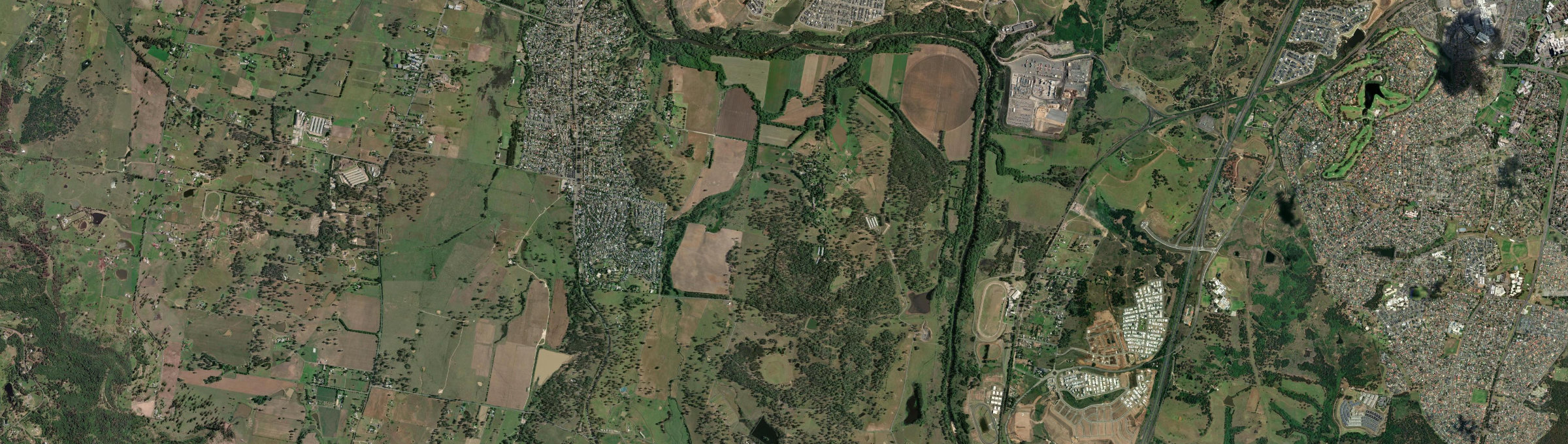 Aerial view of Camden Park (NSW), NSW