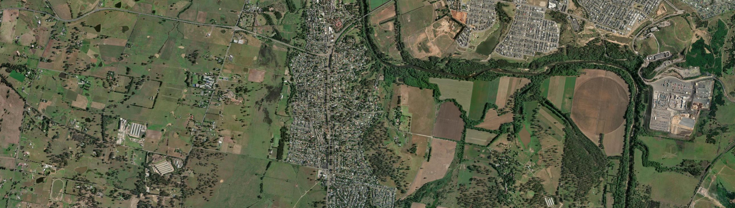 Aerial view of Camden South, NSW