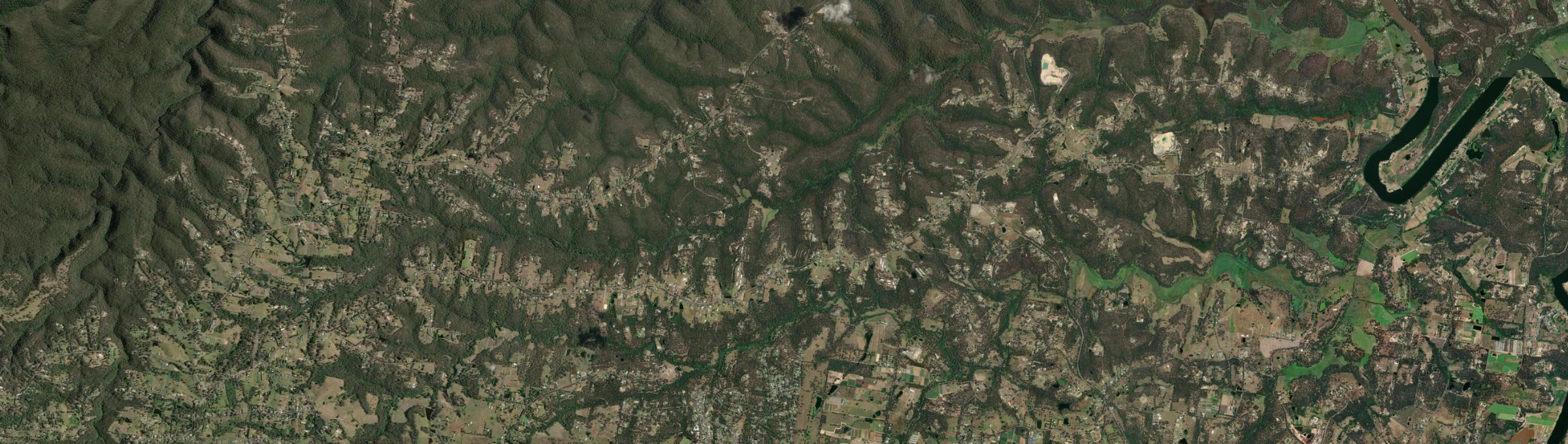 Aerial view of East Kurrajong, NSW