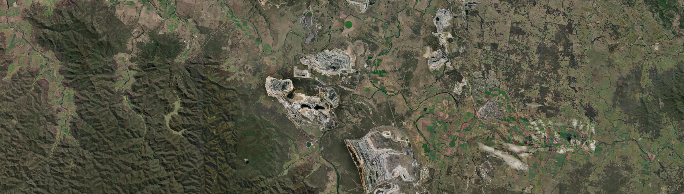 Aerial view of Warkworth, NSW