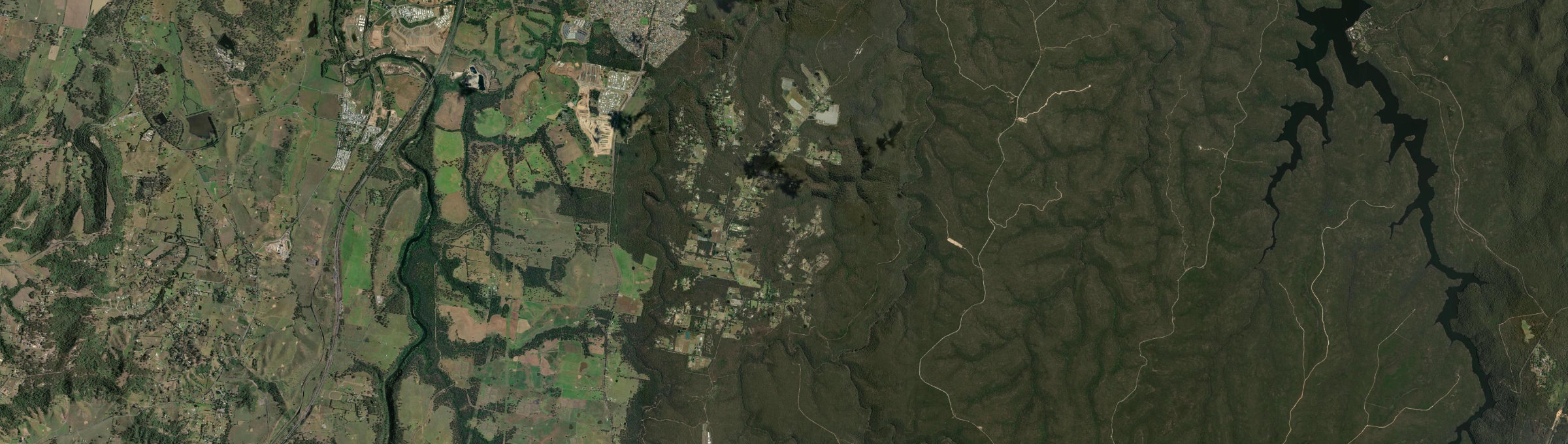 Aerial view of Wedderburn (NSW), NSW