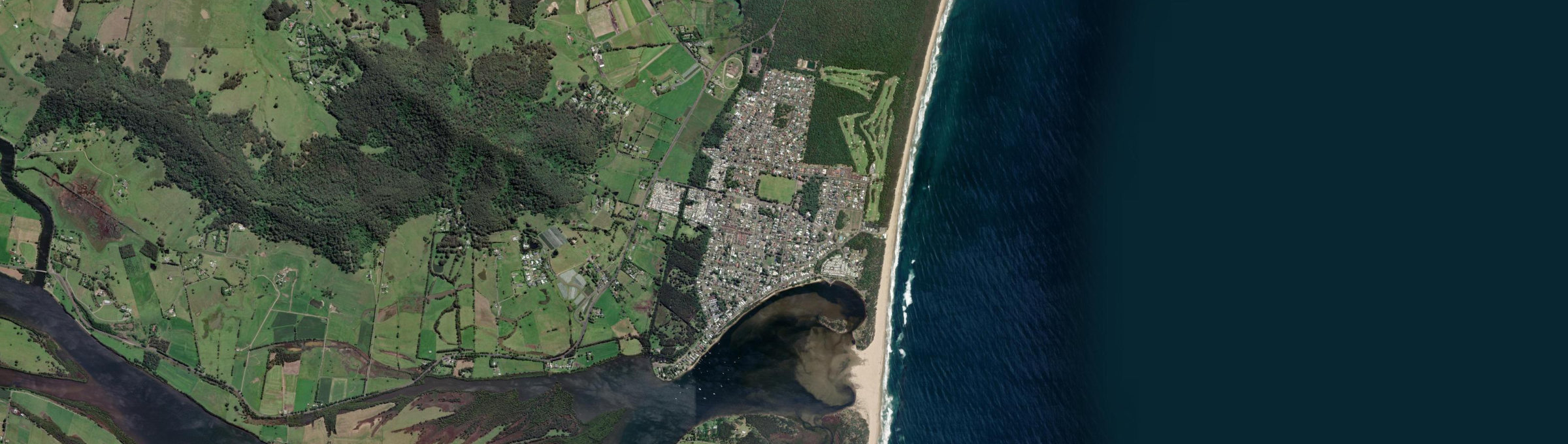 Aerial view of Shoalhaven Heads, NSW