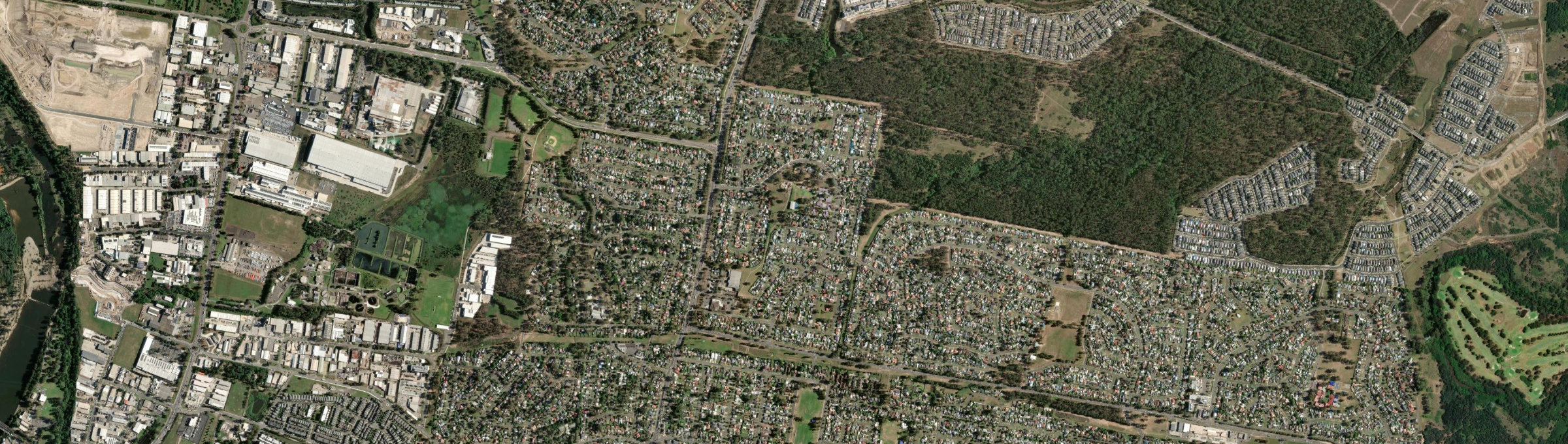 Aerial view of Cambridge Gardens, NSW