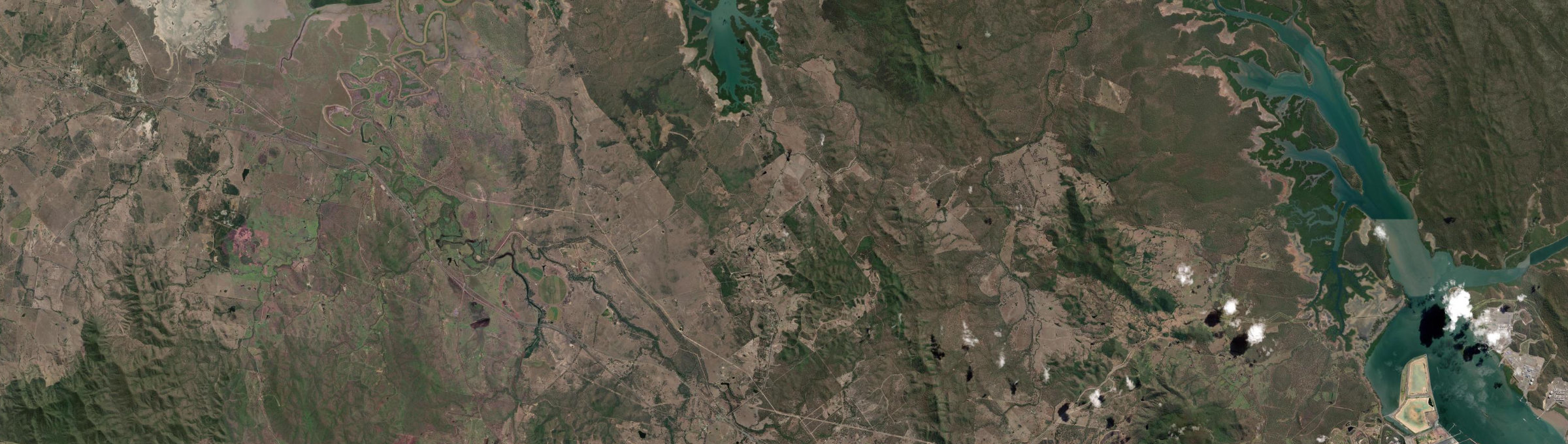 Aerial view of Darts Creek, QLD
