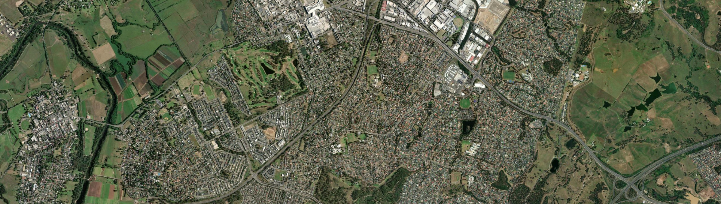 Aerial view of Narellan Vale, NSW