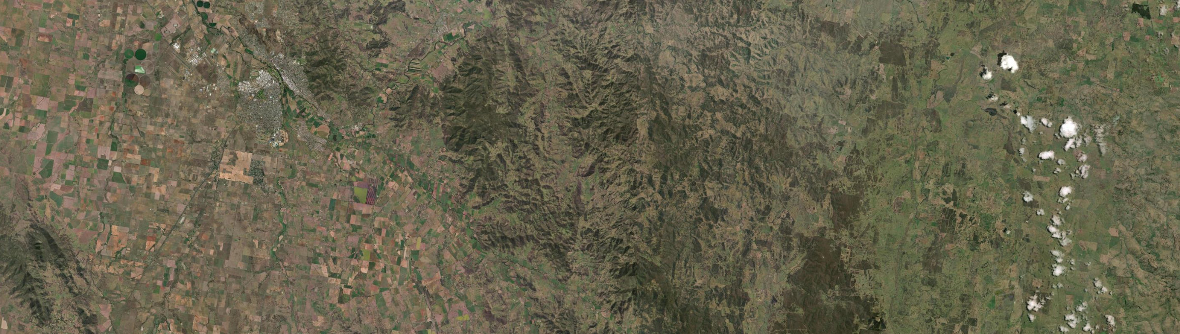 Aerial view of Mulla Creek, NSW