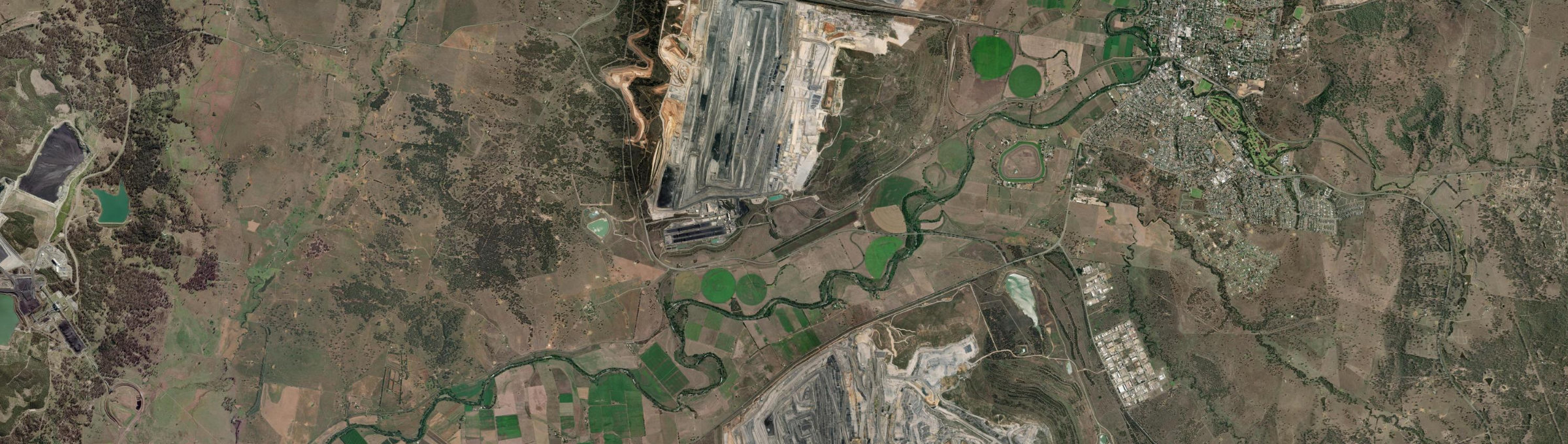 Aerial view of Bengalla, NSW