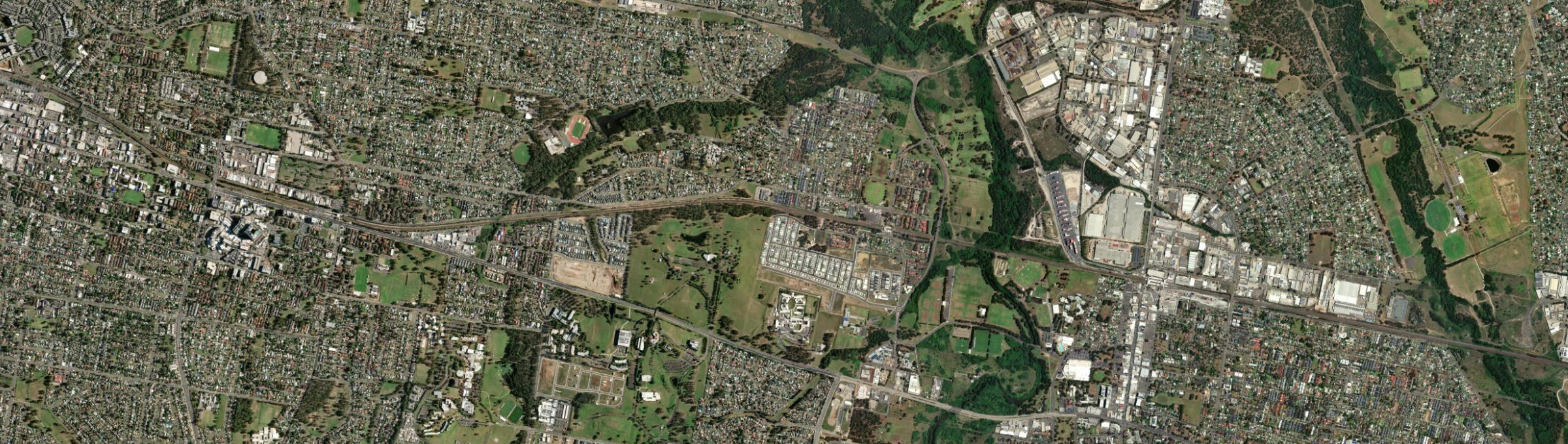 Aerial view of Werrington, NSW