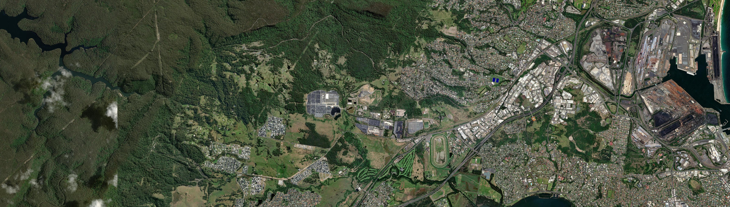 Aerial view of Kembla Grange, NSW