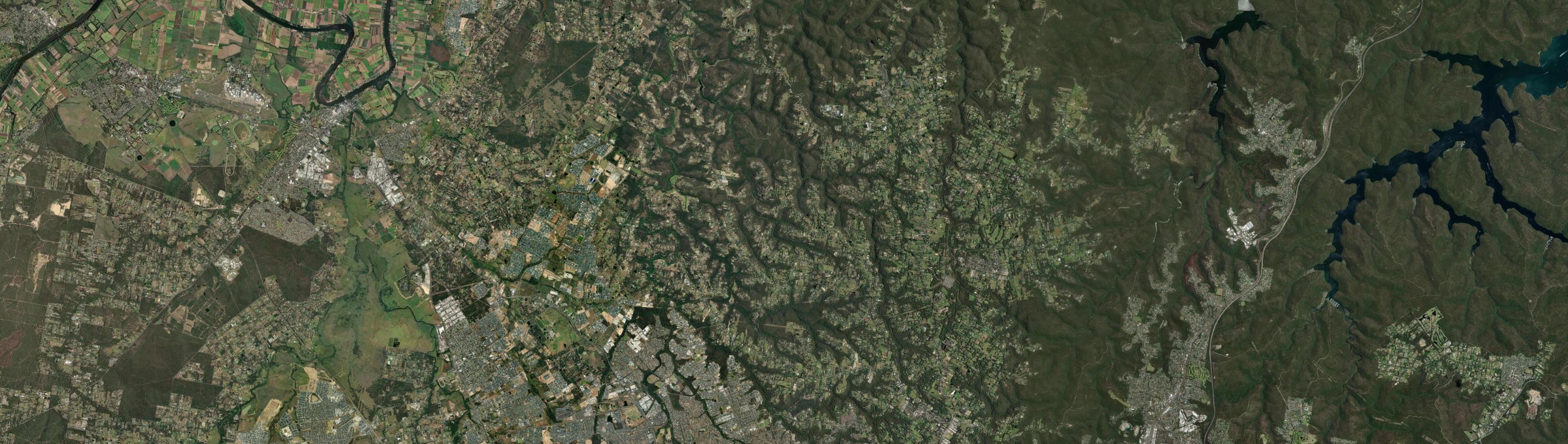 Aerial view of Kenthurst, NSW