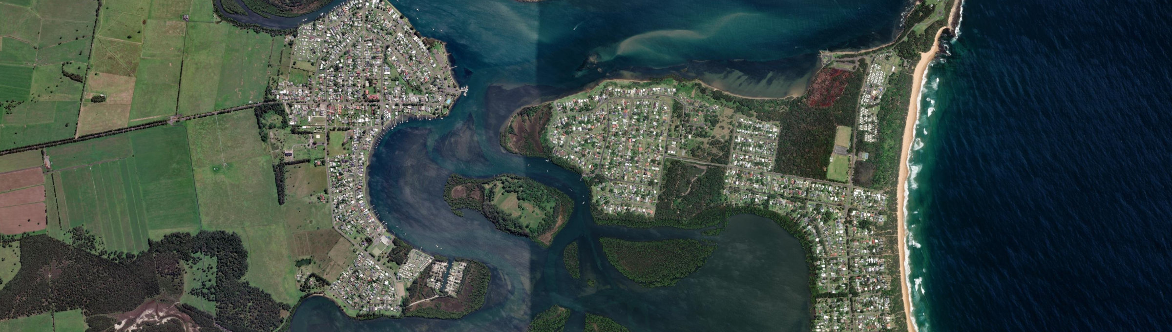 Aerial view of Orient Point, NSW