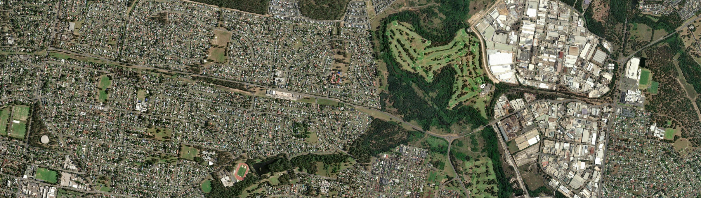 Aerial view of Werrington County, NSW