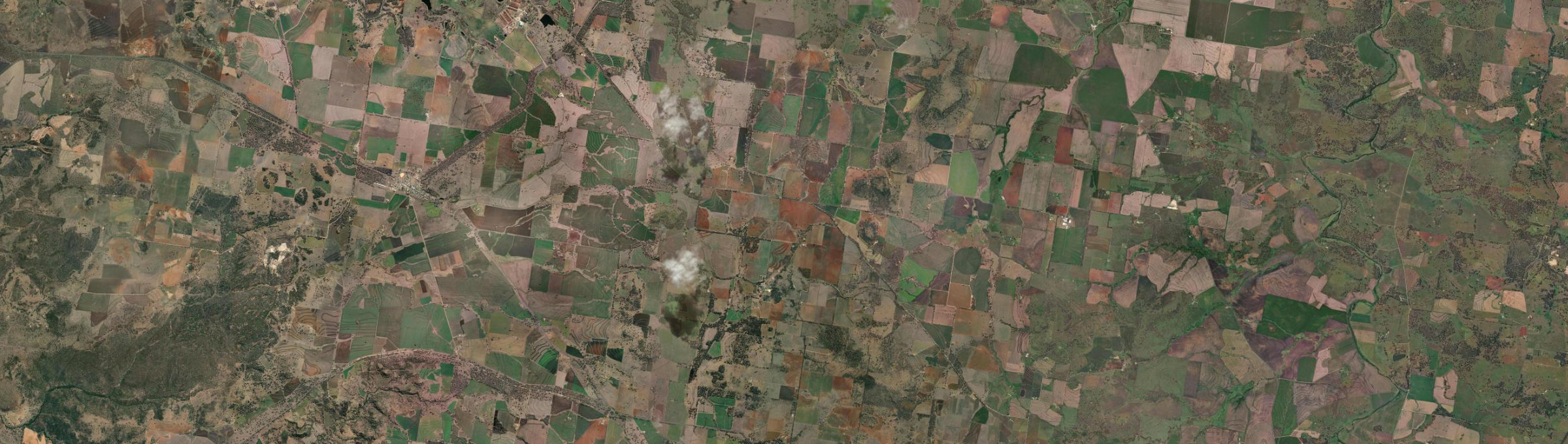 Aerial view of Mount Russell, NSW