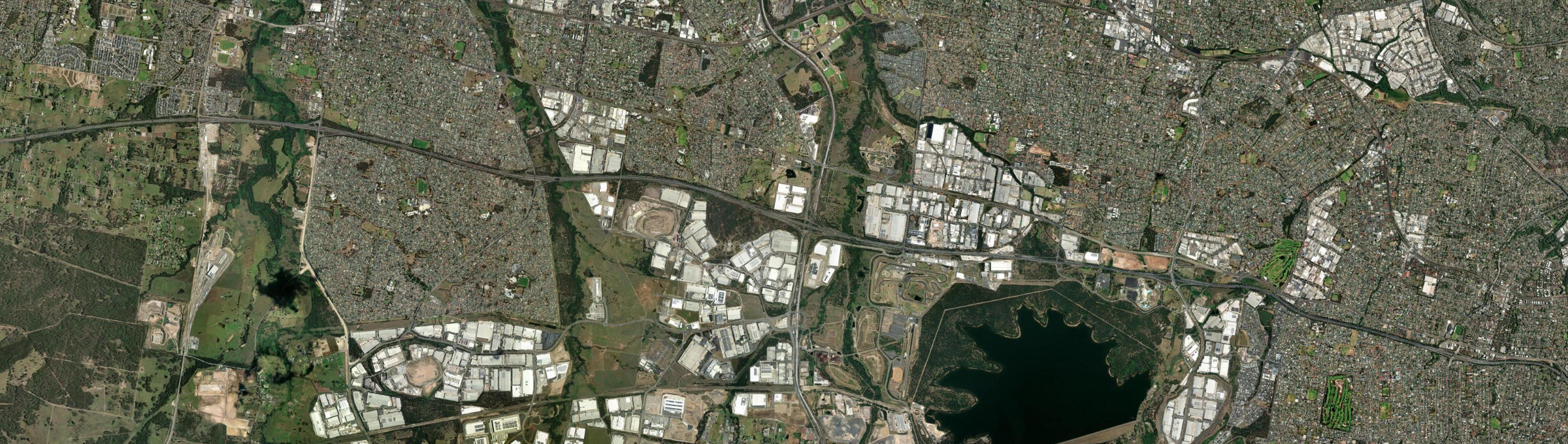 Aerial view of Eastern Creek, NSW