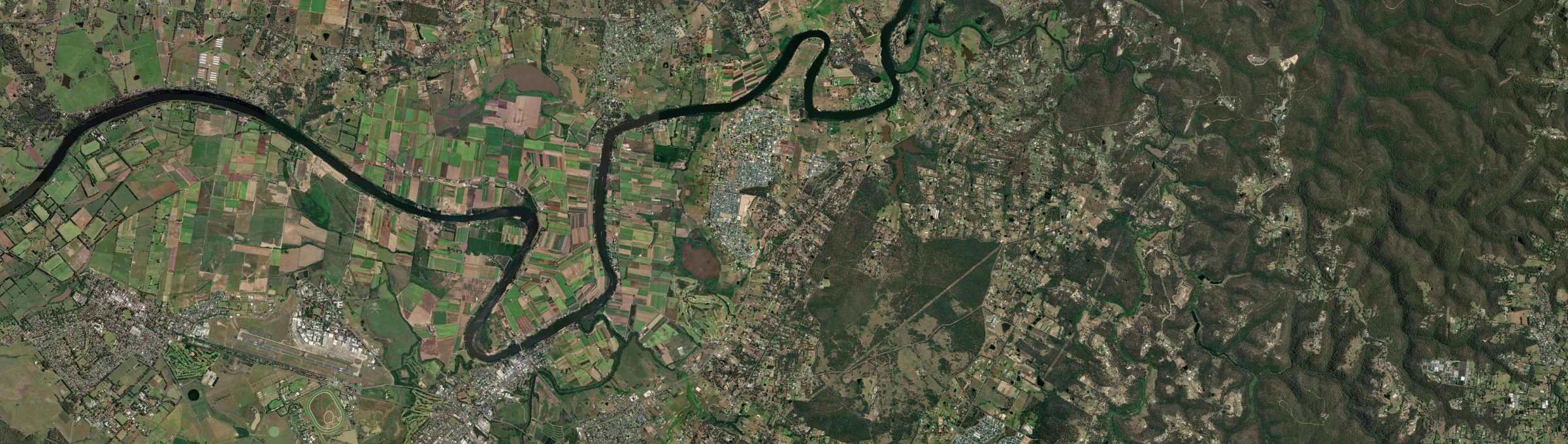 Aerial view of Pitt Town, NSW